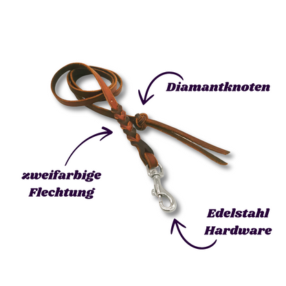 Fettleder Führleine