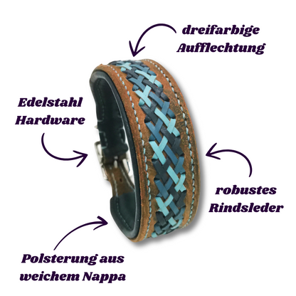 Halsband mit Aufflechtung